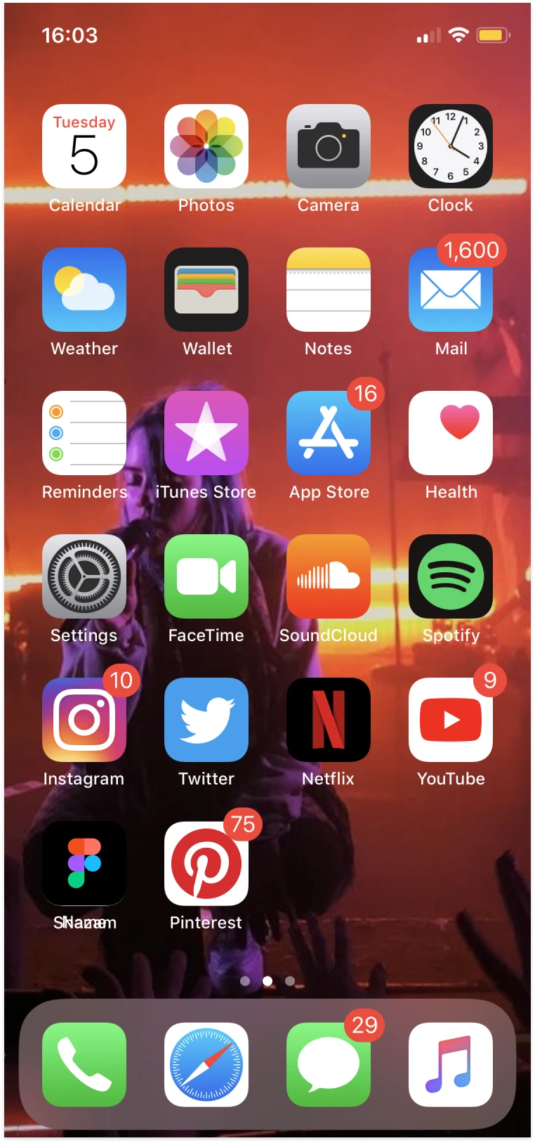 iPhone receiving push notification