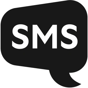 SMS in a speech bubble icon