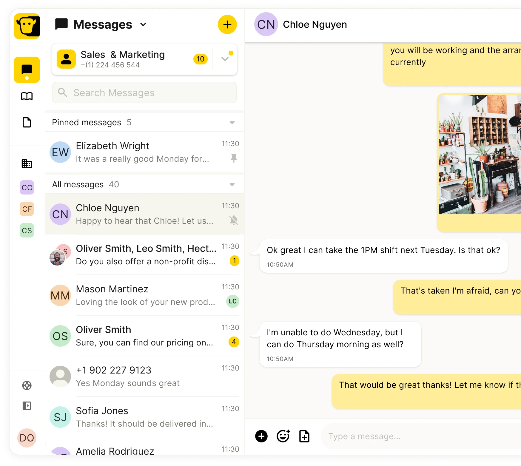 Image of YakChat messaging and chat app
