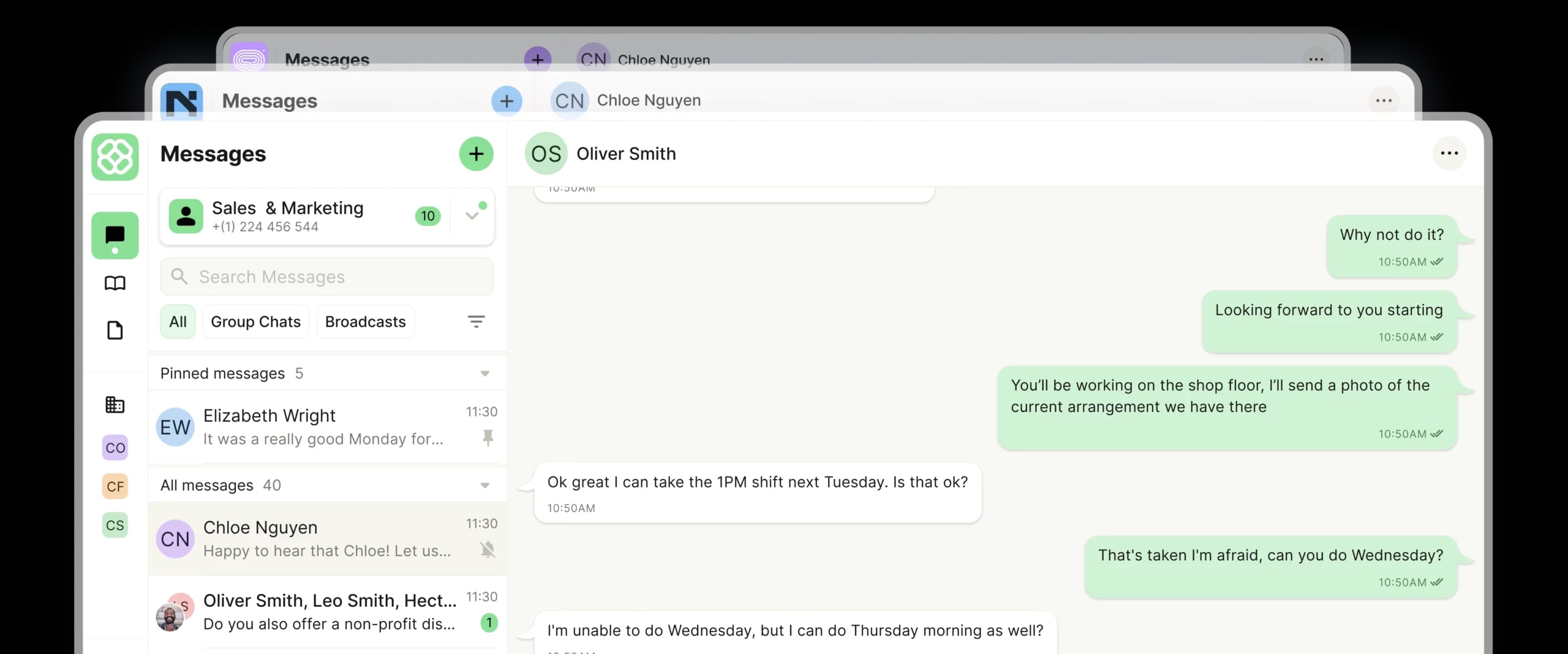 Image of example whitelabelled apps