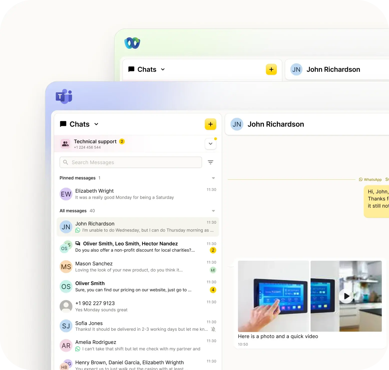 YakChat messaging app image